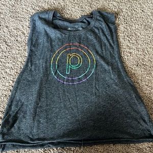 Pure barre cropped muscle tank